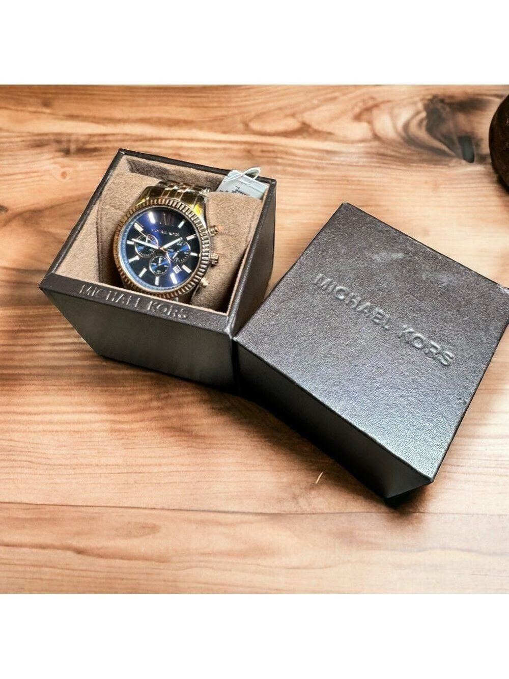 Michael Kors Two Tone Silver Rose Gold watch 44mm